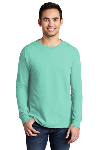 Port & Company Beach Wash Garment-Dyed Long Sleeve Tee (Cool Mint)