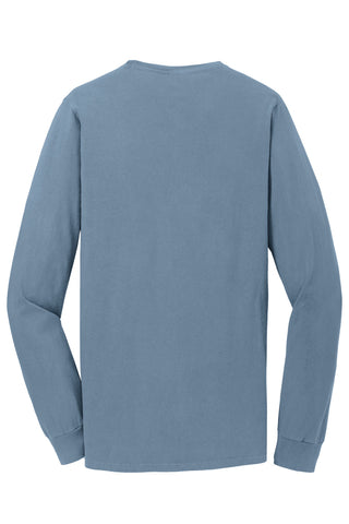 Port & Company Beach Wash Garment-Dyed Long Sleeve Tee (Denim Blue)