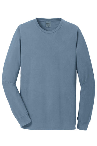Port & Company Beach Wash Garment-Dyed Long Sleeve Tee (Denim Blue)