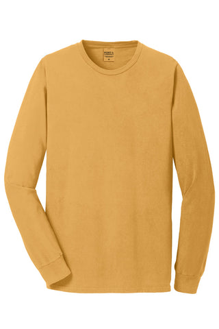 Port & Company Beach Wash Garment-Dyed Long Sleeve Tee (Dijon)