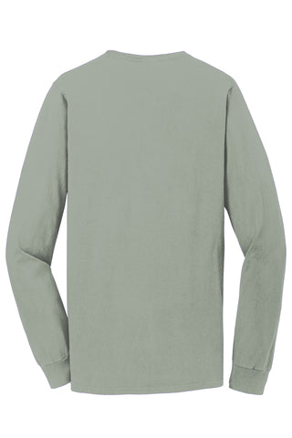 Port & Company Beach Wash Garment-Dyed Long Sleeve Tee (Dove Grey)