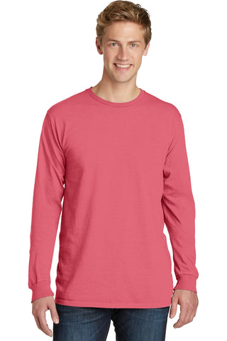 Port & Company Beach Wash Garment-Dyed Long Sleeve Tee (Fruit Punch)