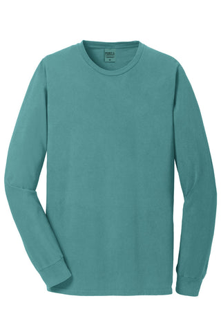 Port & Company Beach Wash Garment-Dyed Long Sleeve Tee (Peacock)