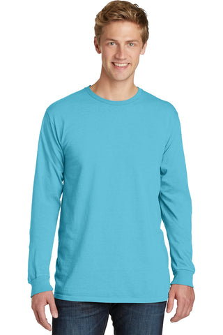 Port & Company Beach Wash Garment-Dyed Long Sleeve Tee (Tidal Wave)