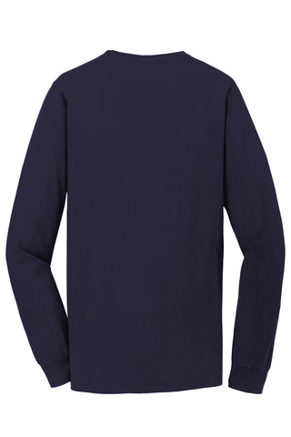 Port & Company Beach Wash Garment-Dyed Long Sleeve Tee (True Navy)