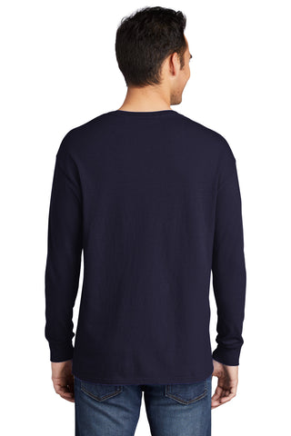 Port & Company Beach Wash Garment-Dyed Long Sleeve Tee (True Navy)