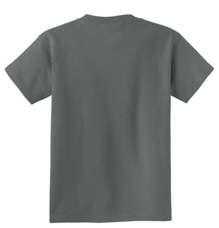 Port & Company Youth Beach Wash Garment-Dyed Tee (Coal)