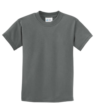 Port & Company Youth Beach Wash Garment-Dyed Tee (Coal)