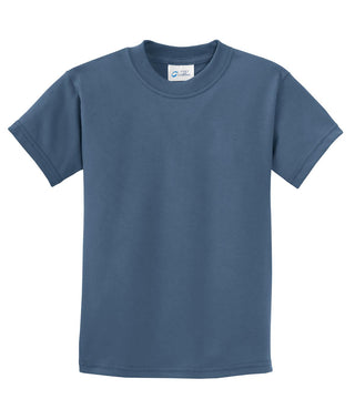 Port & Company Youth Beach Wash Garment-Dyed Tee (Denim Blue)