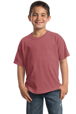 Port & Company Youth Beach Wash Garment-Dyed Tee (Red Rock)