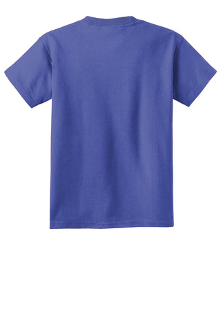 Port & Company Youth Beach Wash Garment-Dyed Tee (Blue Iris)