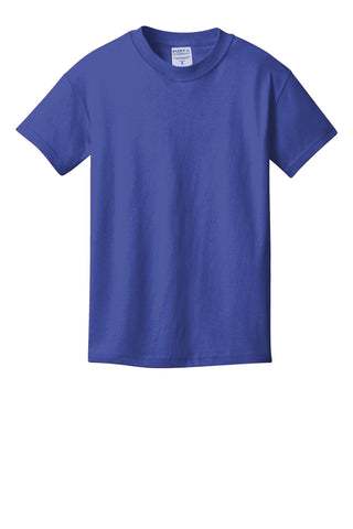 Port & Company Youth Beach Wash Garment-Dyed Tee (Blue Iris)