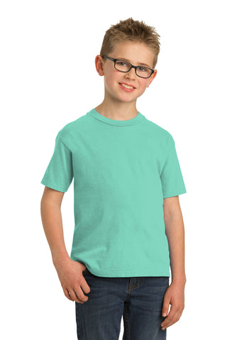 Port & Company Youth Beach Wash Garment-Dyed Tee (Cool Mint)