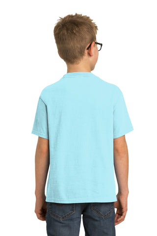 Port & Company Youth Beach Wash Garment-Dyed Tee (Glacier)