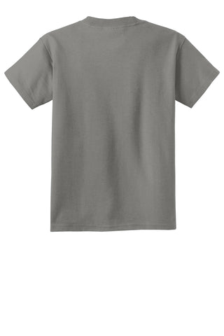 Port & Company Youth Beach Wash Garment-Dyed Tee (Pewter)