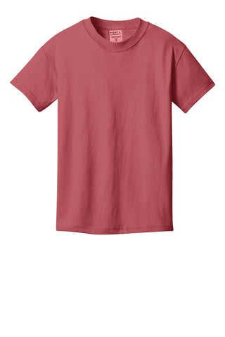 Port & Company Youth Beach Wash Garment-Dyed Tee (Red Rock)