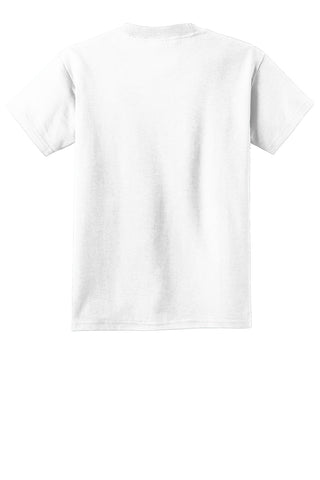 Port & Company Youth Beach Wash Garment-Dyed Tee (White)