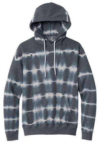 Port & Company Allover Stripe Tie-Dye Fleece (Graphite/ Light Grey)