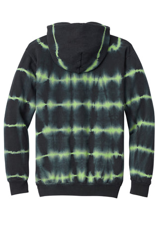 Port & Company Allover Stripe Tie-Dye Fleece (Green Tea/ Black)