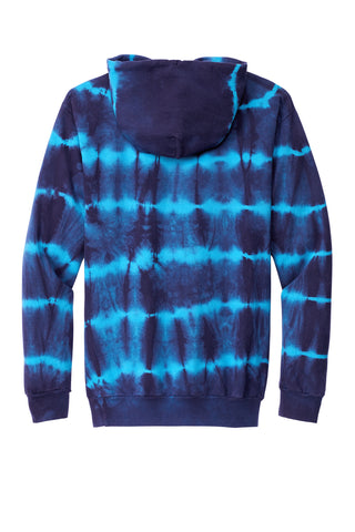 Port & Company Allover Stripe Tie-Dye Fleece (Turquoise/ Team Navy)