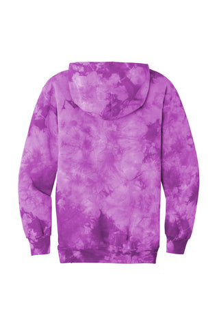 Port & Company Crystal Tie-Dye Pullover Hoodie (Purple)