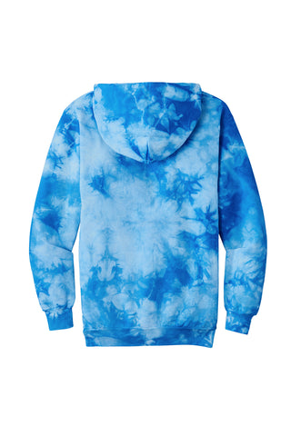 Port & Company Crystal Tie-Dye Pullover Hoodie (Sky Blue)