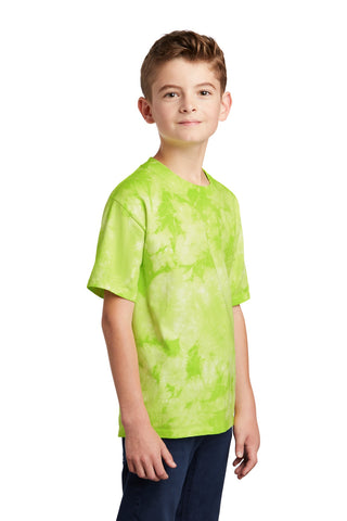 Port & Company Youth Crystal Tie-Dye Tee (Lemon Lime)