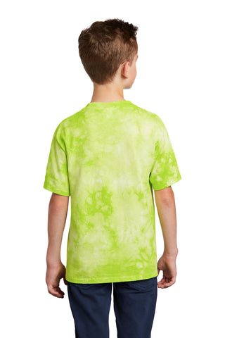 Port & Company Youth Crystal Tie-Dye Tee (Lemon Lime)