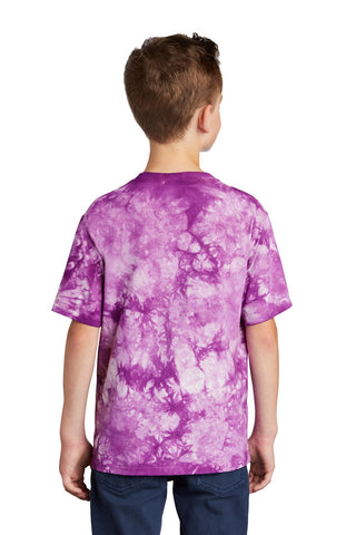 Port & Company Youth Crystal Tie-Dye Tee (Purple)