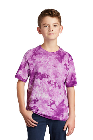 Port & Company Youth Crystal Tie-Dye Tee (Purple)