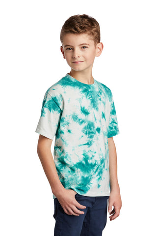 Port & Company Youth Crystal Tie-Dye Tee (Teal)