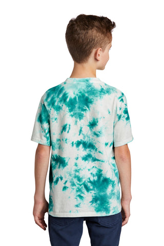 Port & Company Youth Crystal Tie-Dye Tee (Teal)