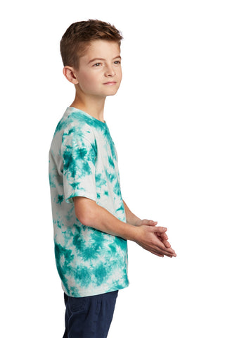 Port & Company Youth Crystal Tie-Dye Tee (Teal)