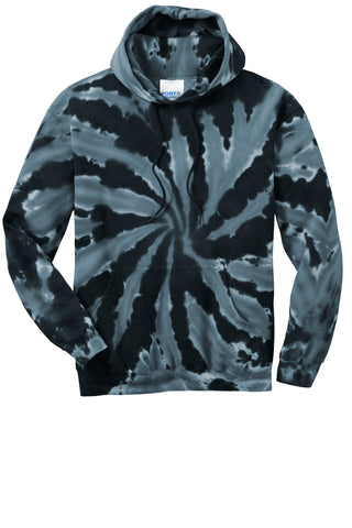Port & Company Tie-Dye Pullover Hooded Sweatshirt (Black)