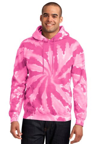 Port & Company Tie-Dye Pullover Hooded Sweatshirt (Pink)