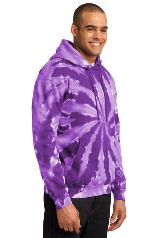 Port & Company Tie-Dye Pullover Hooded Sweatshirt (Purple)