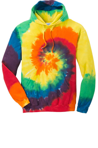 Port & Company Tie-Dye Pullover Hooded Sweatshirt (Rainbow)