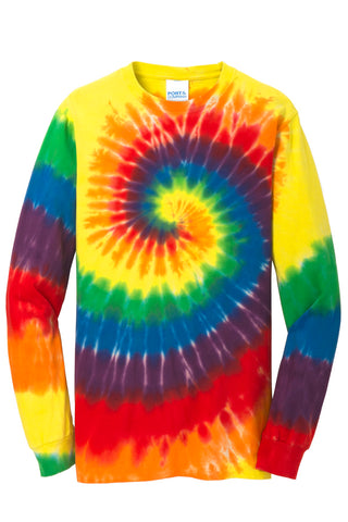 Port & Company Tie-Dye Long Sleeve Tee (Rainbow)