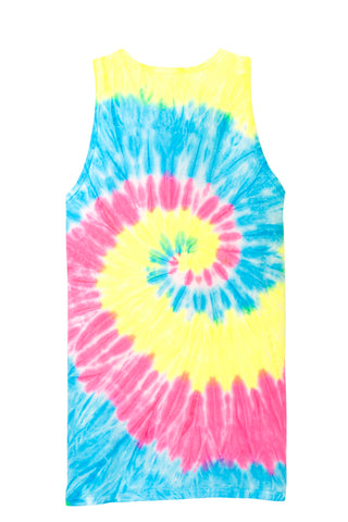 Port & Company Tie-Dye Tank Top (Neon Rainbow)