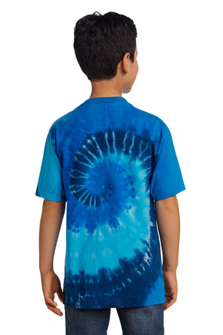 Port & Company Youth Tie-Dye Tee (Ocean Rainbow)