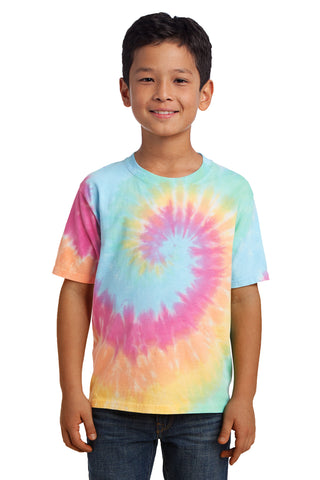 Port & Company Youth Tie-Dye Tee (Pastel Rainbow)