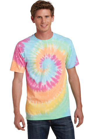 Port & Company Tie-Dye Tee (Pastel Rainbow)