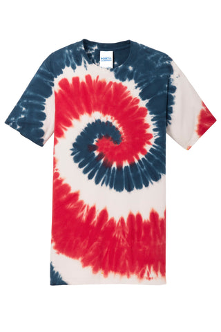 Port & Company Tie-Dye Tee (USA Rainbow)