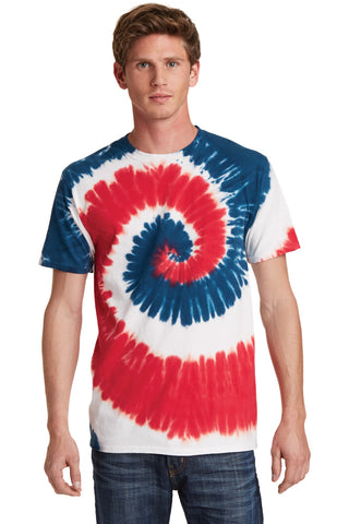 Port & Company Tie-Dye Tee (USA Rainbow)