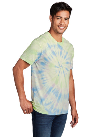 Port & Company Tie-Dye Tee (Watercolor Spiral)