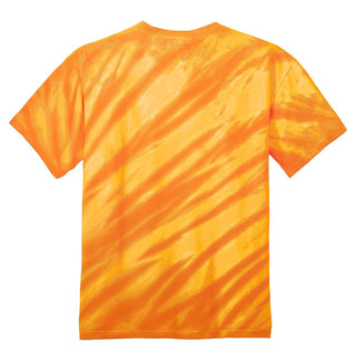 Port & Company Tiger Stripe Tie-Dye Tee (Gold)