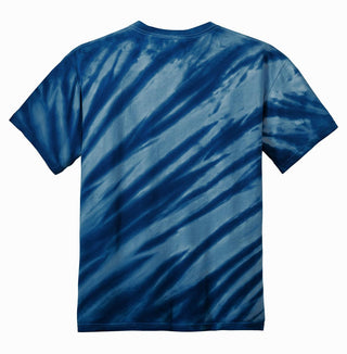 Port & Company Tiger Stripe Tie-Dye Tee (Navy)