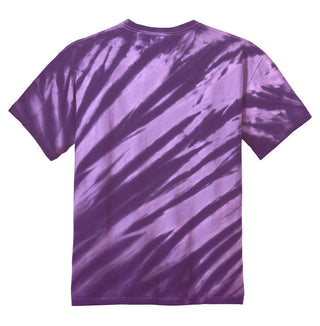 Port & Company Tiger Stripe Tie-Dye Tee (Purple)