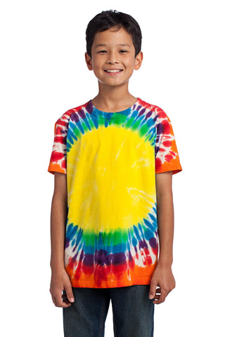 Port & Company Youth Window Tie-Dye Tee (Rainbow)