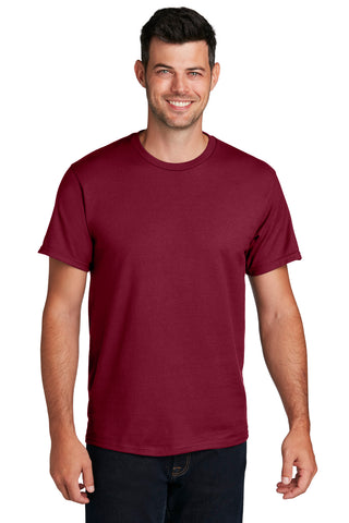 Port & Company Ring Spun Cotton Tee (Cardinal)